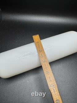 Vintage White Milk Glass Rolling Pin with Cork Stopper