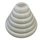Vintage White Milk Glass Stepped Torchiere Lamp Shade Beehive Shape Rare Mcm 15