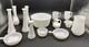 Vintage Art Deco White Milk Glass Collection Lot