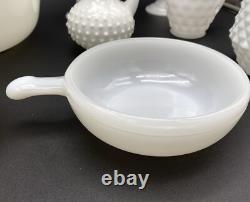 Vintage art deco white milk glass collection lot