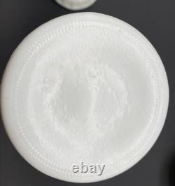 Vintage art deco white milk glass collection lot