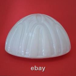 Vintage mid century white opaline milk glass CEILING WALL SCONCE light Bauhaus