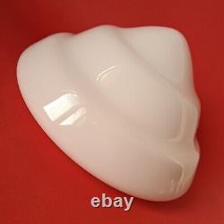 Vintage mid century white opaline milk glass CEILING WALL SCONCE light Bauhaus