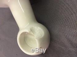 Vtg 24 Ceramic Milk Glass Bathroom Towel Bar Rack Old Fixture 24-19D