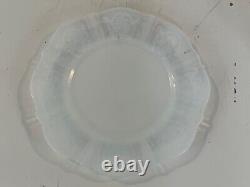 Vtg American Sweetheart Monax White Milk Glass Set of 13 Bread & Butter Plates