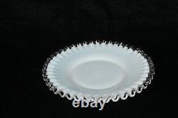 Vtg Early Fenton Silver Crest Ruffle 8½ Salad Dessert Plate Cake Snack Bread