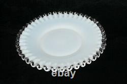 Vtg Early Fenton Silver Crest Ruffle 8½ Salad Dessert Plate Cake Snack Bread