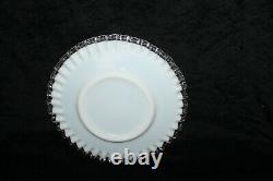 Vtg Early Fenton Silver Crest Ruffle 8½ Salad Dessert Plate Cake Snack Bread