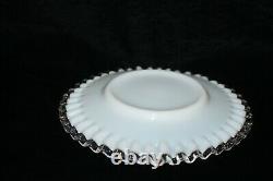 Vtg Early Fenton Silver Crest Ruffle 8½ Salad Dessert Plate Cake Snack Bread