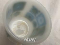 Vtg Glasbake White Milk Glass Coffee Mug MID Century Modern Flower Andy Warhol