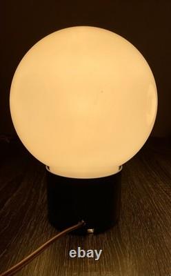 Vtg Pair BAR Light Shade Lamp Round Globe White Milk Glass 6 Mid Century