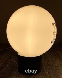 Vtg Pair BAR Light Shade Lamp Round Globe White Milk Glass 6 Mid Century