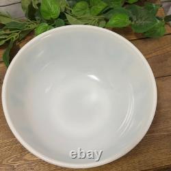 Vtg Pyrex 404 Turquoise Blue Amish Butterprint 4qt Mixing Serving Bowl Rooster