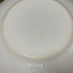 Vtg Pyrex 404 Turquoise Blue Amish Butterprint 4qt Mixing Serving Bowl Rooster