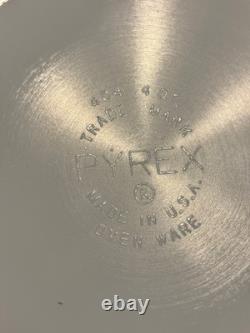 Vtg Pyrex Crazy Daisy Spring Blossom 404 bowl with promotional stand