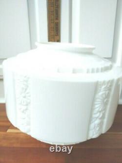 Vtg Wedding Cake Milk Glass Celing Light Fixture Globe