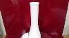 Vtg White Milk Glass Bud Vase Square Sided Base Eo Brody Usa 9 Inch Tall Perfect