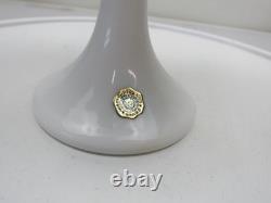 Westmoreland Fairy Lamp Satin Red Cardinal Holly White Milk Glass Bottom Vintage
