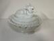 Westmoreland Fox On Lace Edge Nest, Glass Eyes Original Nos Label Milk Glass