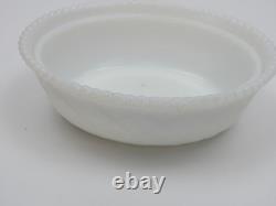 Westmoreland Hen on Nest Blue Milk Glass White Head Covered Dish