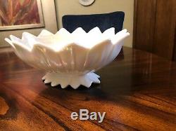 Westmoreland Iridescent White Milk Glass Mother of Pearl Compote/Bowl