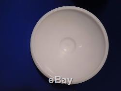Westmoreland Large Paneled Grape Jar Milk Glass Canister 11 Inch with Lid Footed