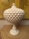 Westmoreland Milk Glass Diamond Point 14 Covered Compote