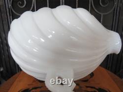 Westmoreland Milk Glass Dolphin Koi Fish 13 Shell Bowl & 9 Candle Holder Pair