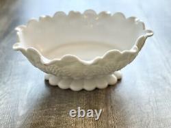 Westmoreland Milk Glass Oval Dish Large Paneled Grape! Minty