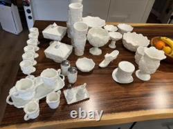 Westmoreland Old Quilt Milk Glass Collection