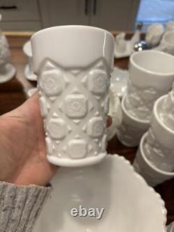 Westmoreland Old Quilt Milk Glass Collection