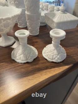 Westmoreland Old Quilt Milk Glass Collection
