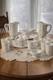 Westmoreland Paneled Grape Milk Glass 13 Pc Set Pitchers Tumblers