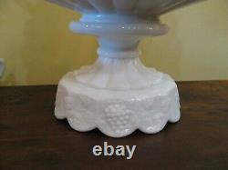 Westmoreland Vintage Paneled Grape Punch Bowl Set + Label Wonderful