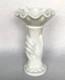 Westmoreland White Milk Glass Hand Holding Torch Vase