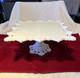 Westmoreland White Milk Glass Square Pedestal Cake Stand Lace Edge