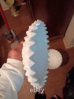 Westmoreland XL Sawtooth Milk Glass