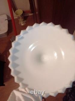 Westmoreland XL Sawtooth Milk Glass