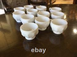 Westmoreland milk glass Punch Bowl Cups (12)