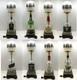 White Milk Glass Bar Globe Custom Liquor Bottle Lamp With Your Choice Of Bottle