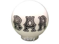 White Milk Glass BAR GLOBE Custom Liquor Bottle Lamp with Your CHOICE of Bottle