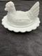 White Milk Glass Mosser Glass Hen On Nest Dish (read Description)
