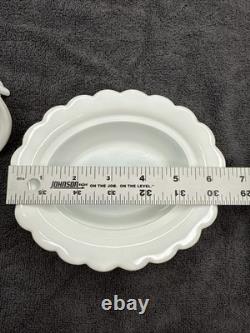 White Milk Glass Mosser Glass Hen On Nest Dish (Read Description) White Milk Glass Mosser Glass Hen On Nest Dish (Read Description)