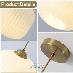 White Milk Glass Pendant Lights Antique Brass Ceiling Lights Brushed Gold Pen