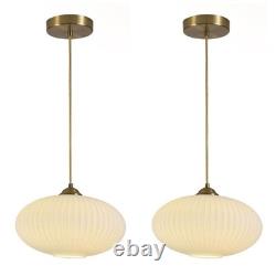 White Milk Glass Pendant Lights Kitchen Island Mid Century Modern Globe Penda