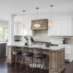 White Milk Glass Pendant Lights Kitchen Island Mid Century Modern Globe Penda