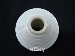 White Milk Glass Space Rings Cone Lightning Rod Ball Barn Ribbed Barn Finial