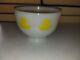 Yellow Color Tulip Anchor Hocking Fire King Vintage Cottage Cheese Promo Bowl